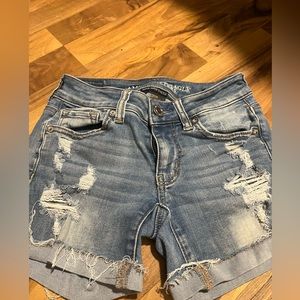 American Eagle jean shorts size double 0